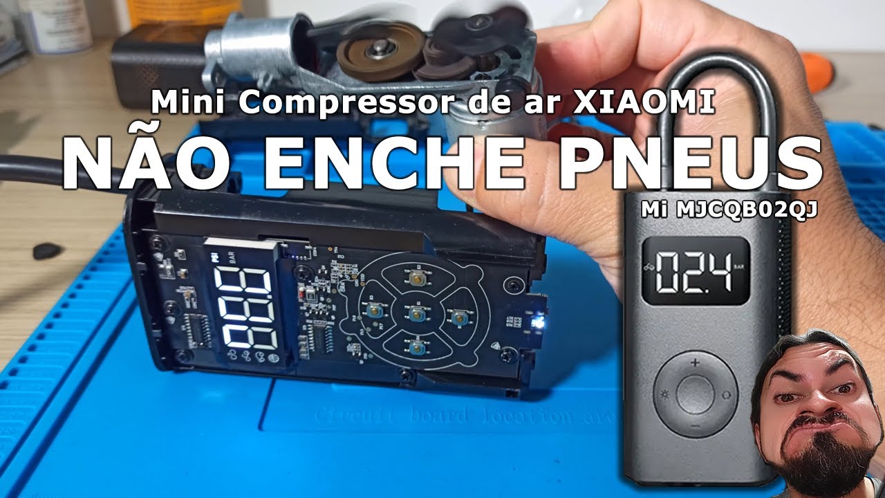 Mini Compressor de AR da Xiaomi ESTRAGOU... Veja a Solução! Xiaomi Mi MJCQB02QJ