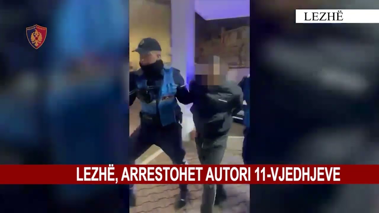 LEZHË, ARRESTOHET AUTORI  11-VJEDHJEVE