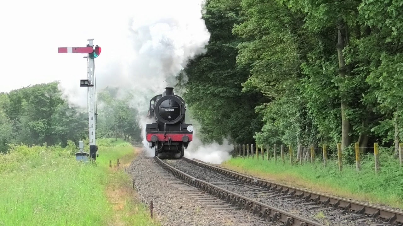 S&DJR 7F 53809 erupts from Weybourne on the Morning Freight 14.6.19