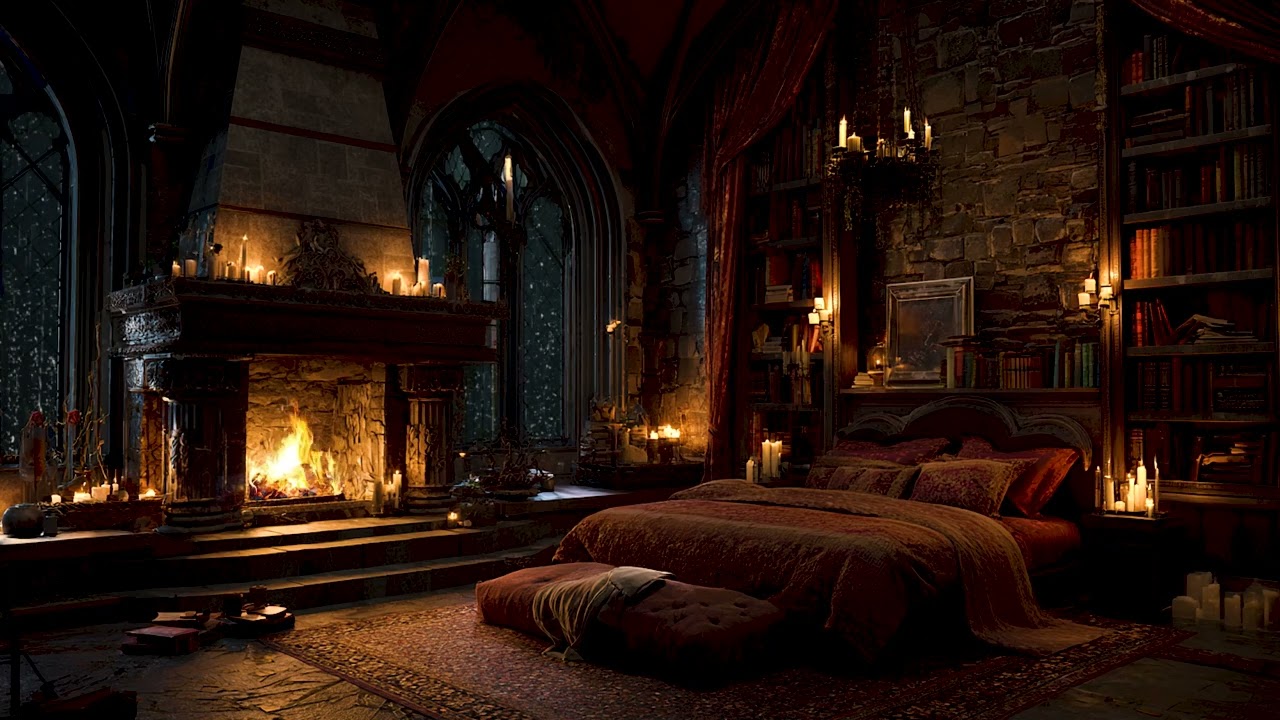 A Sanctuary for the Tired Mind 🌊 3 Hours of Pure Castle Ambience & Piano