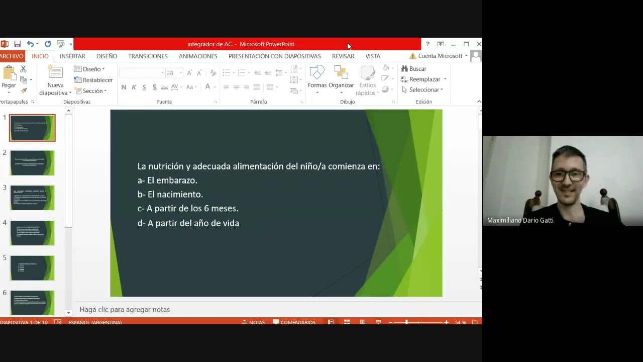 PREPARATE Nutrición - Integrador con el Prof Maxi Gatti