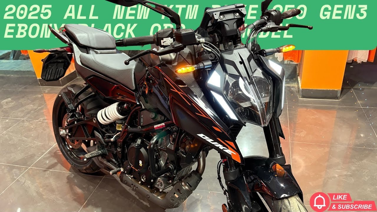 2025 All New KTM Duke 250 Gen3 Ebony Black OBD-2B Model | Full Bike Review | On Road Price