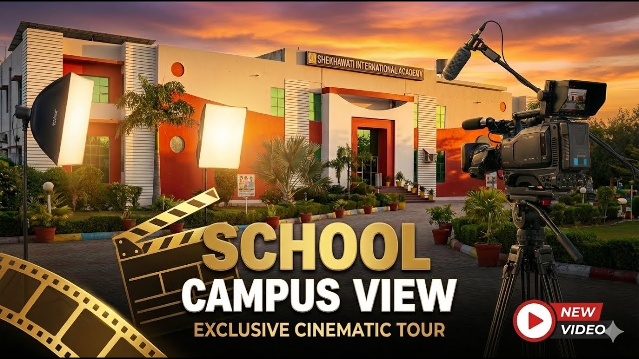 School Campus View 🎥 | Beautiful Tour of Shekhawati International Academy 🏫✨