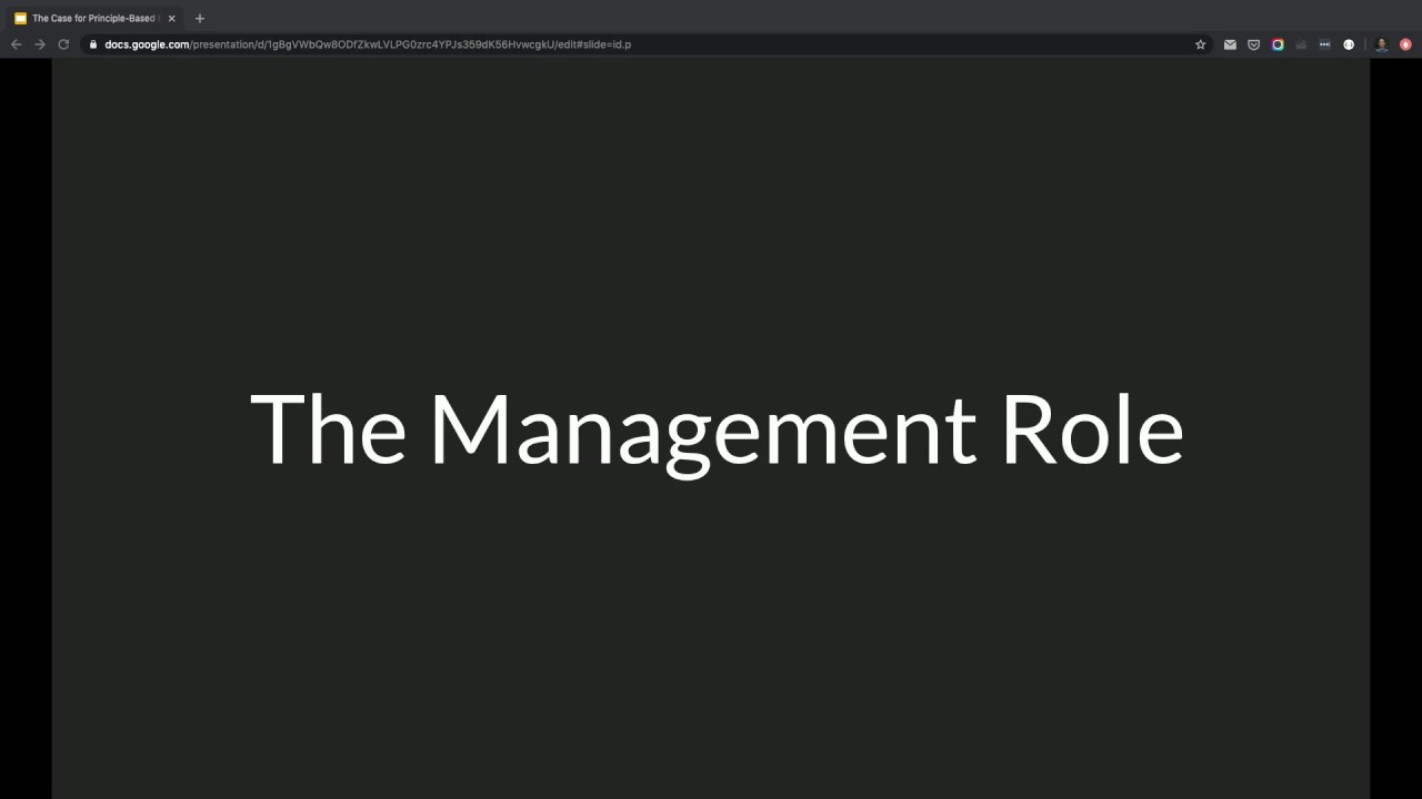 The Case for Principle-Based Engineering Management
