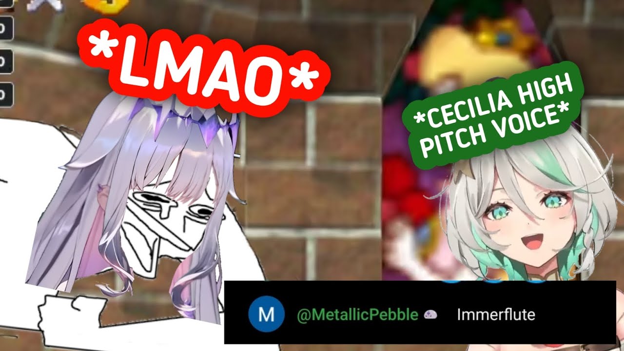 Biboo Can't Stop Laughing at Cecilia's High-Pitched Voice [Koseki Bijou/Cecilia Immergreen]