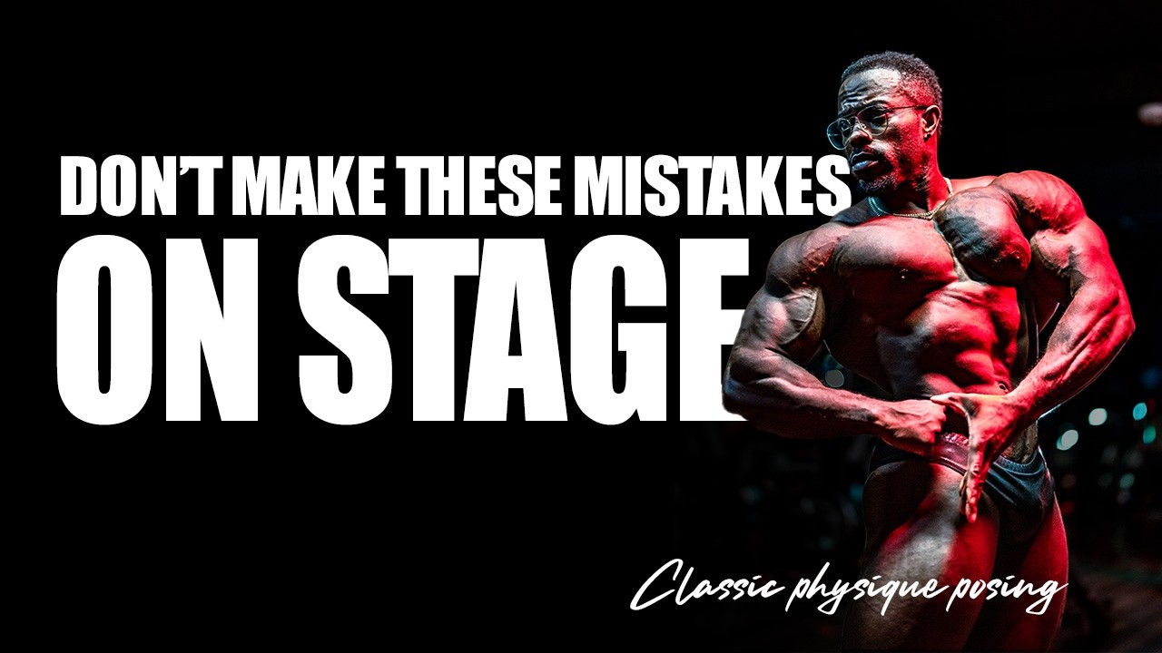 POSING WITH RUFF DIESEL | Common posing mistakes we often see on stage | Be better
