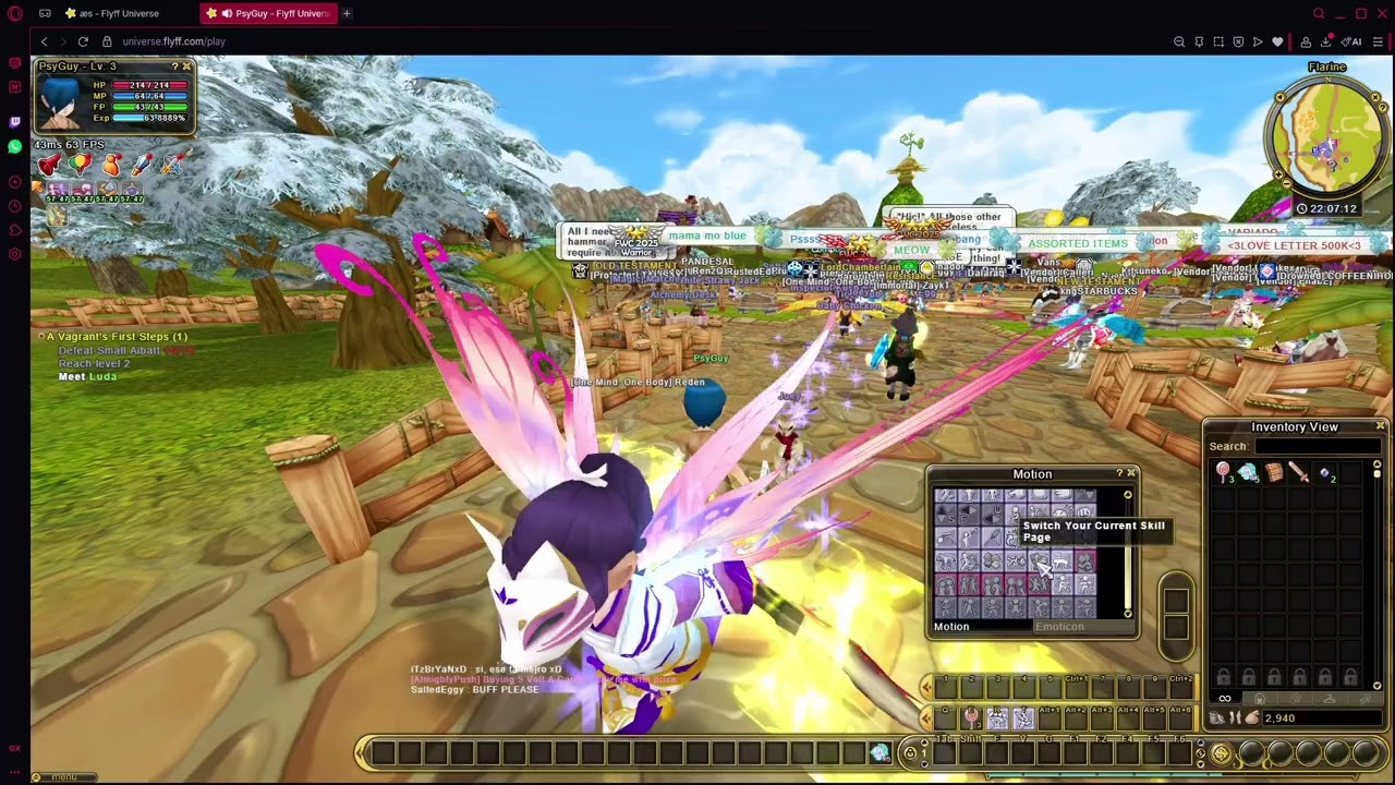 Flyff Universe Let's Play F2P From Scratch EP.1(ENG)