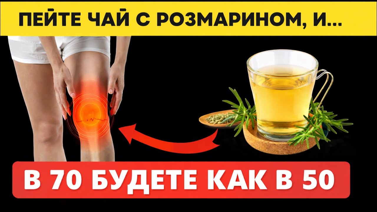 ПЕЙТЕ ЭТОТ ЧУДЕСНЫЙ ЧАЙ ИЗ РОЗМАРИНА, И БУДЕТЕ МОЛОДЫ ДАЖЕ 70! #чайизрозмарина #розмарин #артрит