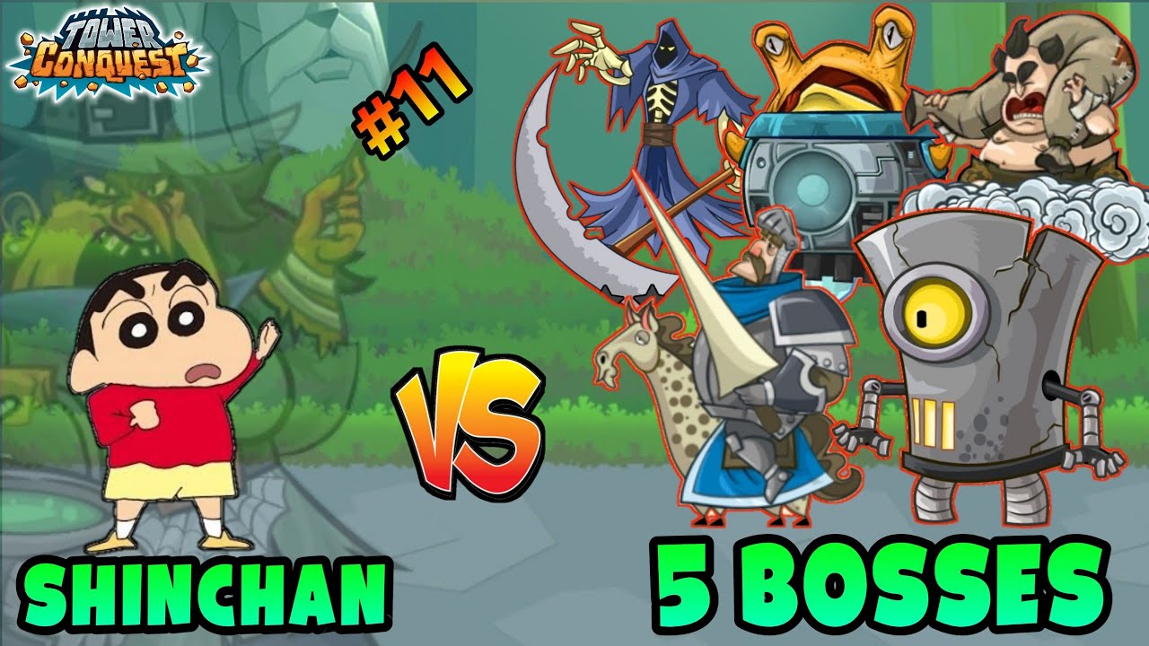 Shinchan vs void Lord, fallout, reaper, wind god and king in tower conquest 😰😱 | shinchan vs friends