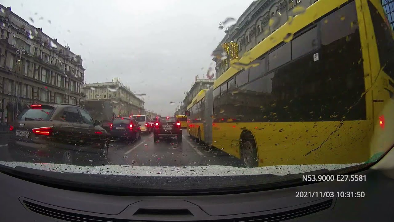 Driving in Belarus: Минск - Могилёв / Мінск - Магілёў 03/11/2021 (timelapse 4x)