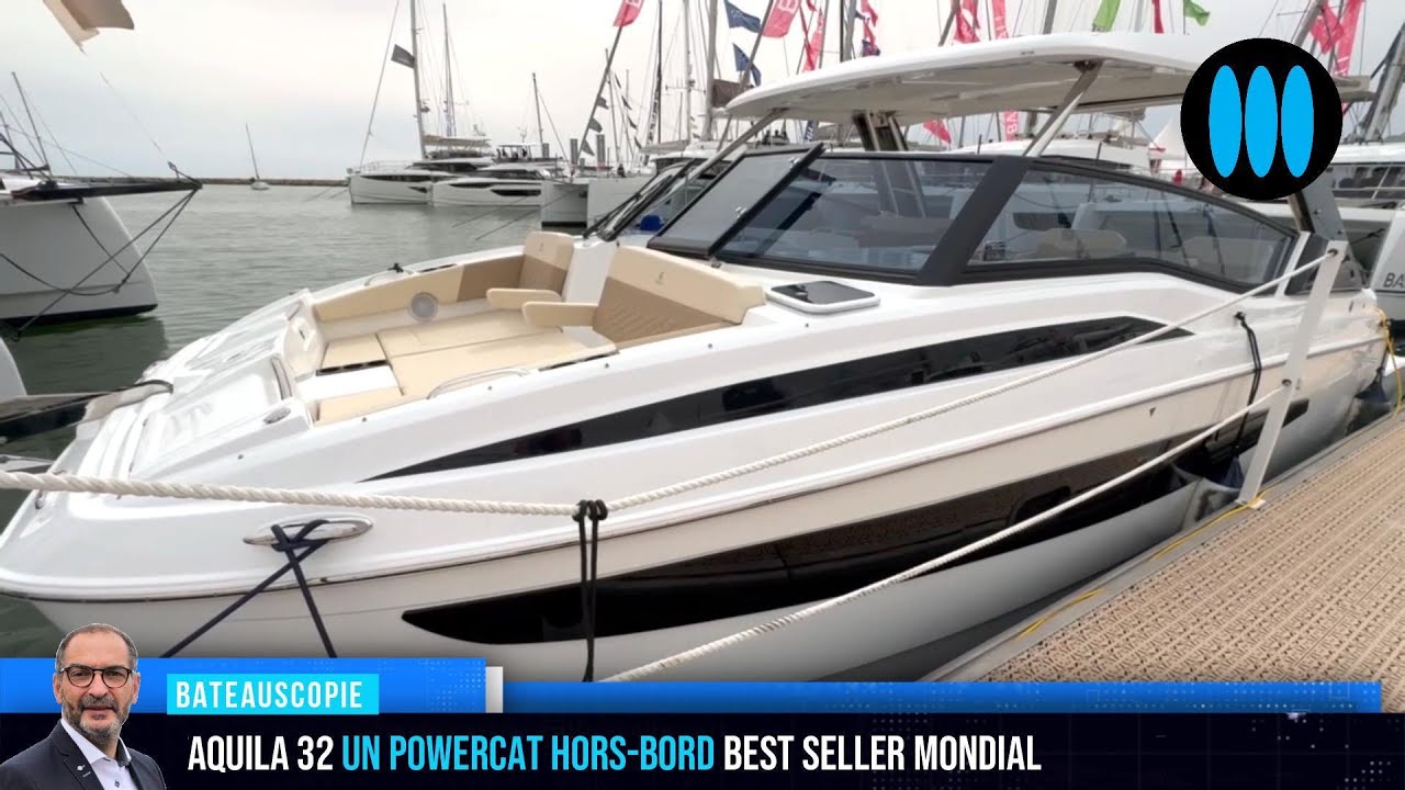 Aquila 32 - best seller mondial des catamarans hors-bord