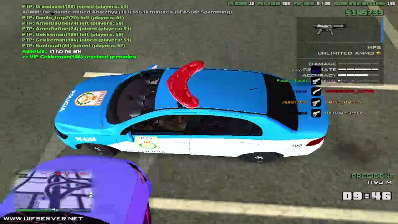 TIROTEIO PESADO NO SAN ANDREAS MULTIPLAYER - UIF SERVER