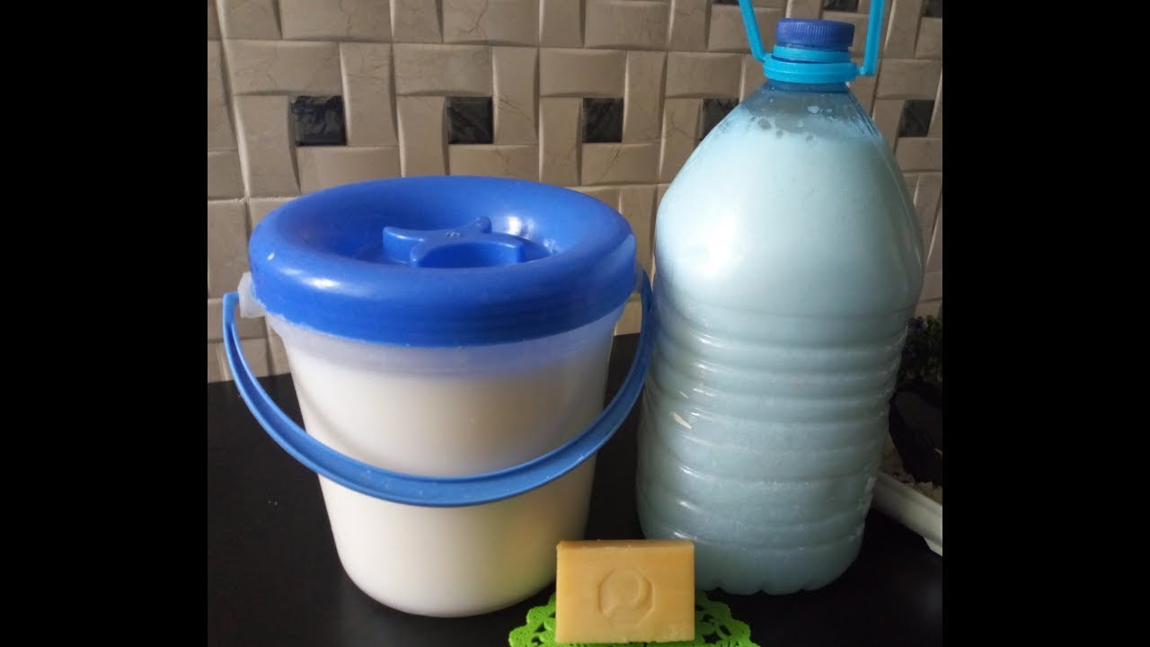 اصنعي عشرة لتر من صابون السائل للملابس👕👚👘 من صابونة طبيعية👍👍👍