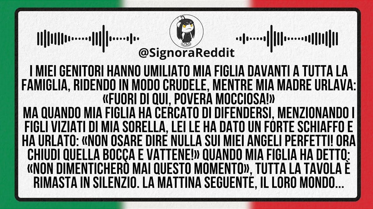 I miei genitori hanno aggredito mia figlia davanti a tutta la famiglia, ridendo crudelmente...