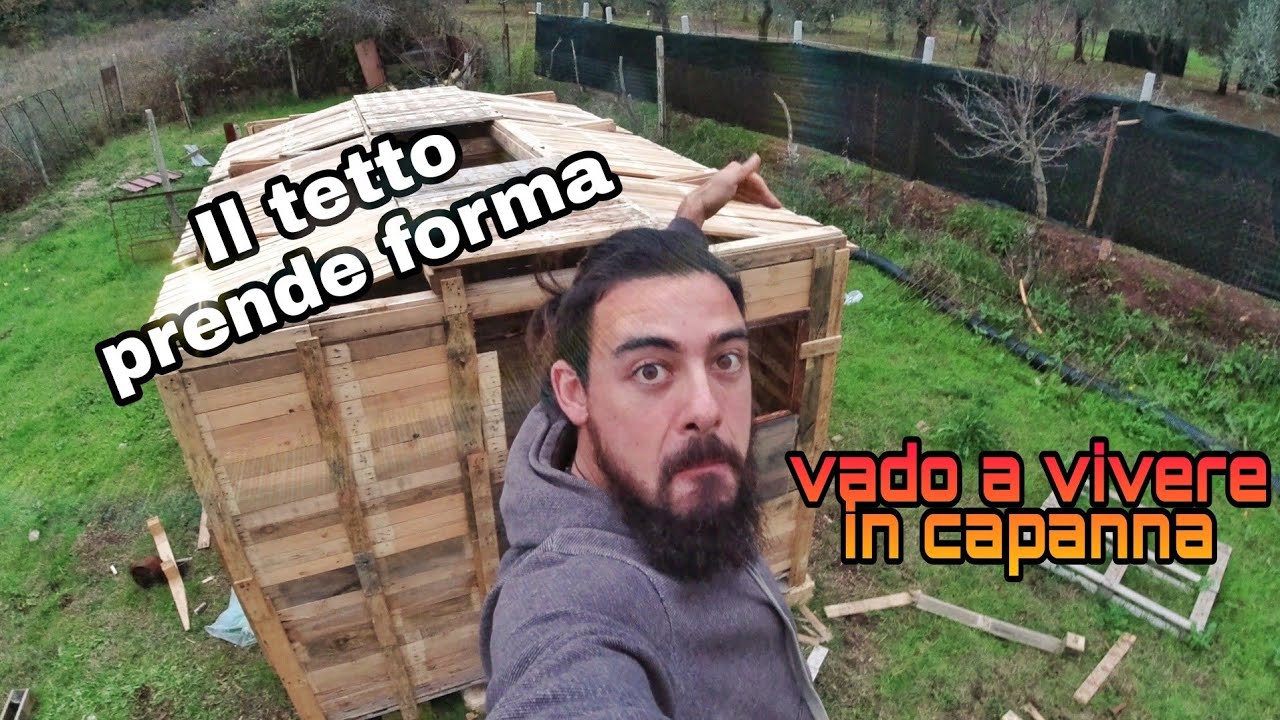 IL TETTO PRENDE FORMA!! (Vado a vivere in capanna)