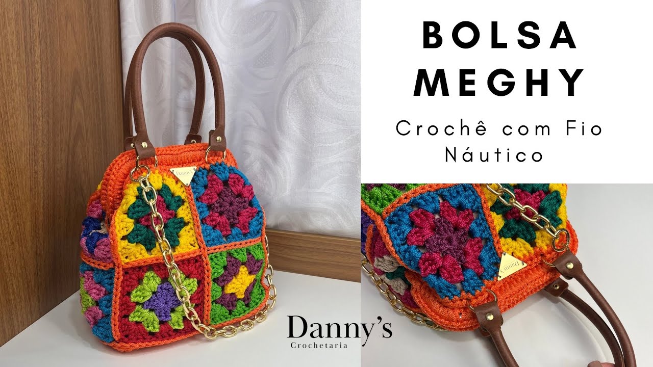 BOLSA DE CROCHÊ COM FIO NÁUTICO • AULA 01