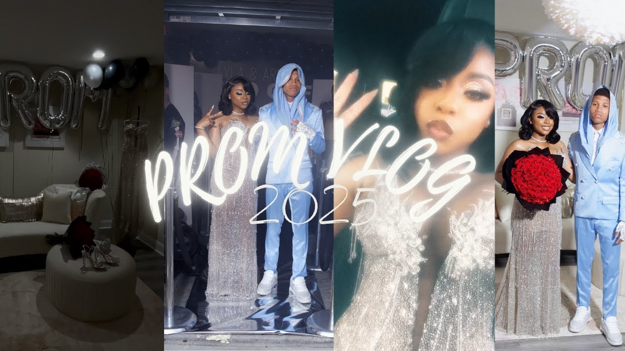 PROM VLOGGG! Prep + GRWM for prom.
