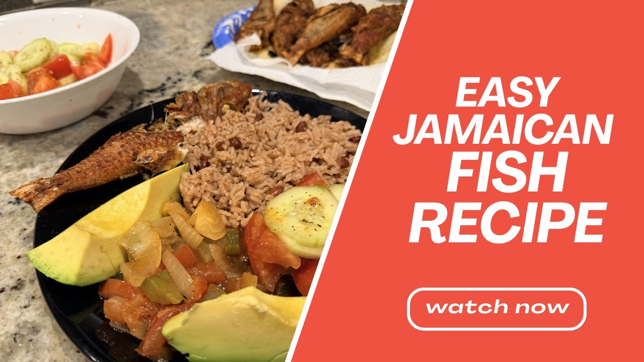 Sunday Dinner Done Right 🇯🇲 Jamaican Goat Fish with Rice and Peas