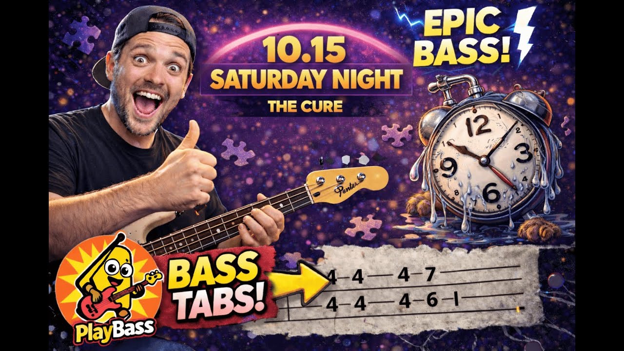 10:15 Saturday Night – The Cure (Bass Cover + Tab)