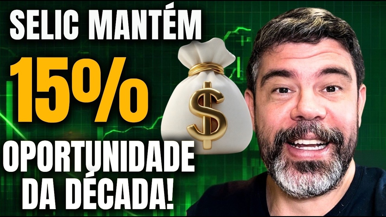 URGENTE: Copom mantém SELIC EM 15%! Você só tem mais 60 dias até o corte!