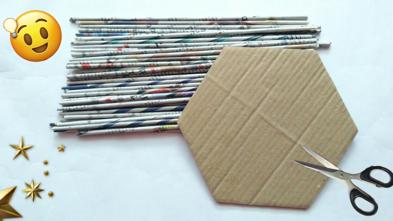 Newspaper craft | best out of waste craft idea | recycle newspaper | #HMA434