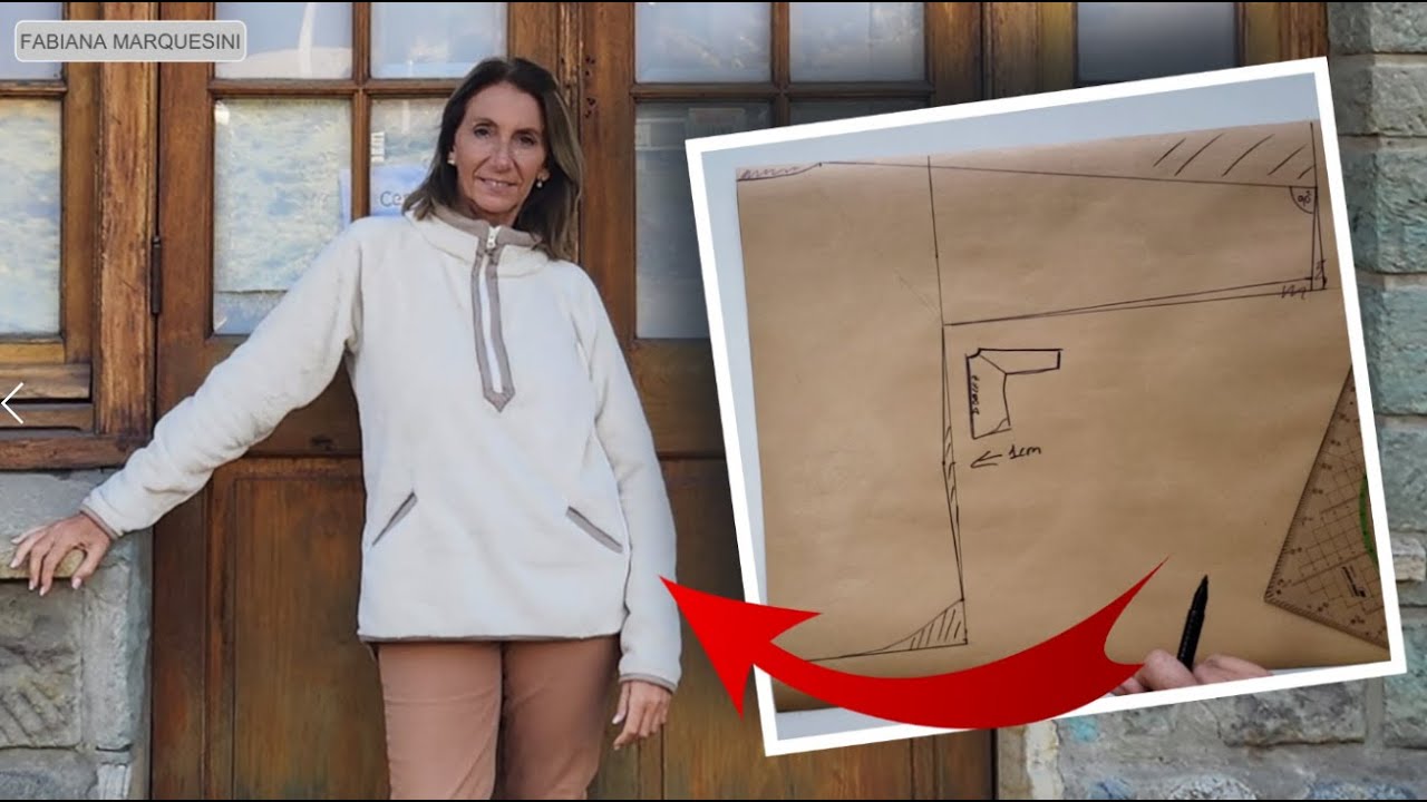 Cómo hacer un BUZO ( ABRIGO) EN POLAR SOFT - CON TUS MEDIDAS-Fabiana Marquesini - 520