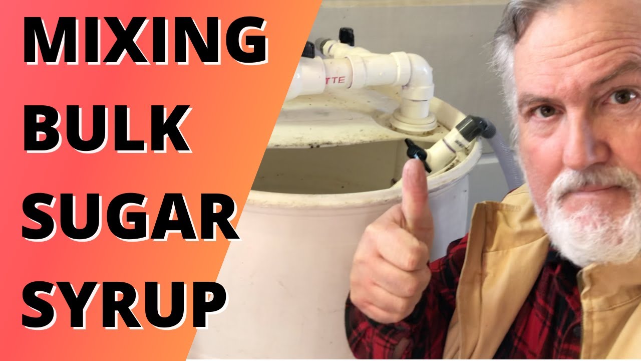 Смешивание сыпучего сахарного сиропа