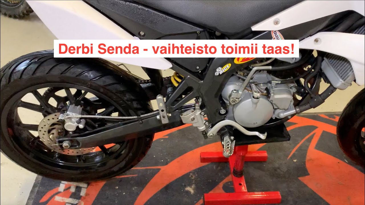 Derbi Senda, vaihteisto toimii taas! 13.4.2021
