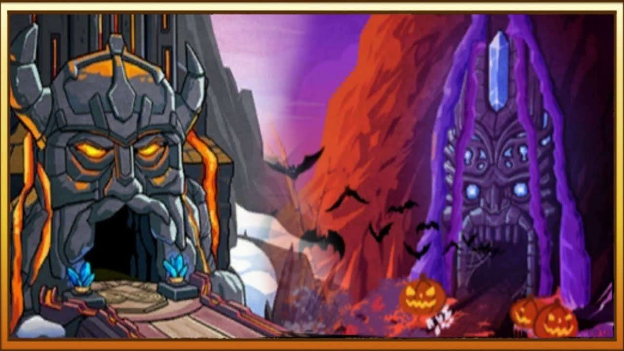 Volcano Island VS Spooky Ridge Temple Run 2 YaHruDv
