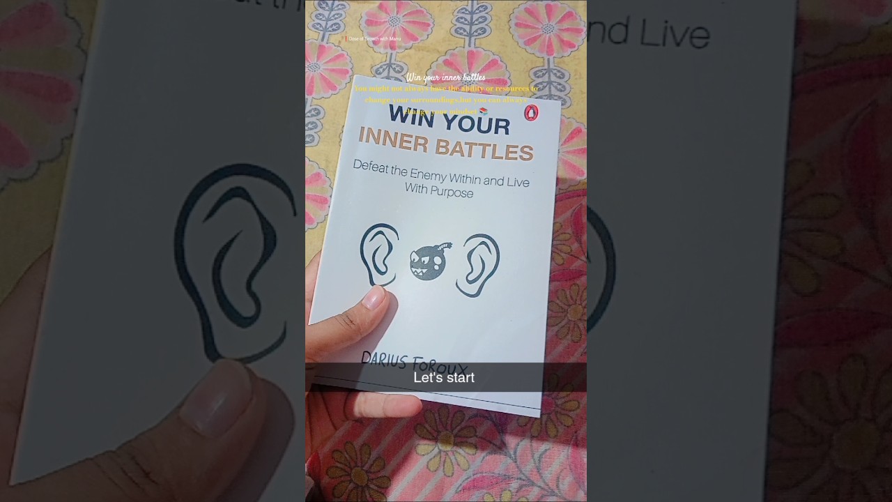 Win your inner battles by Darius foroux.