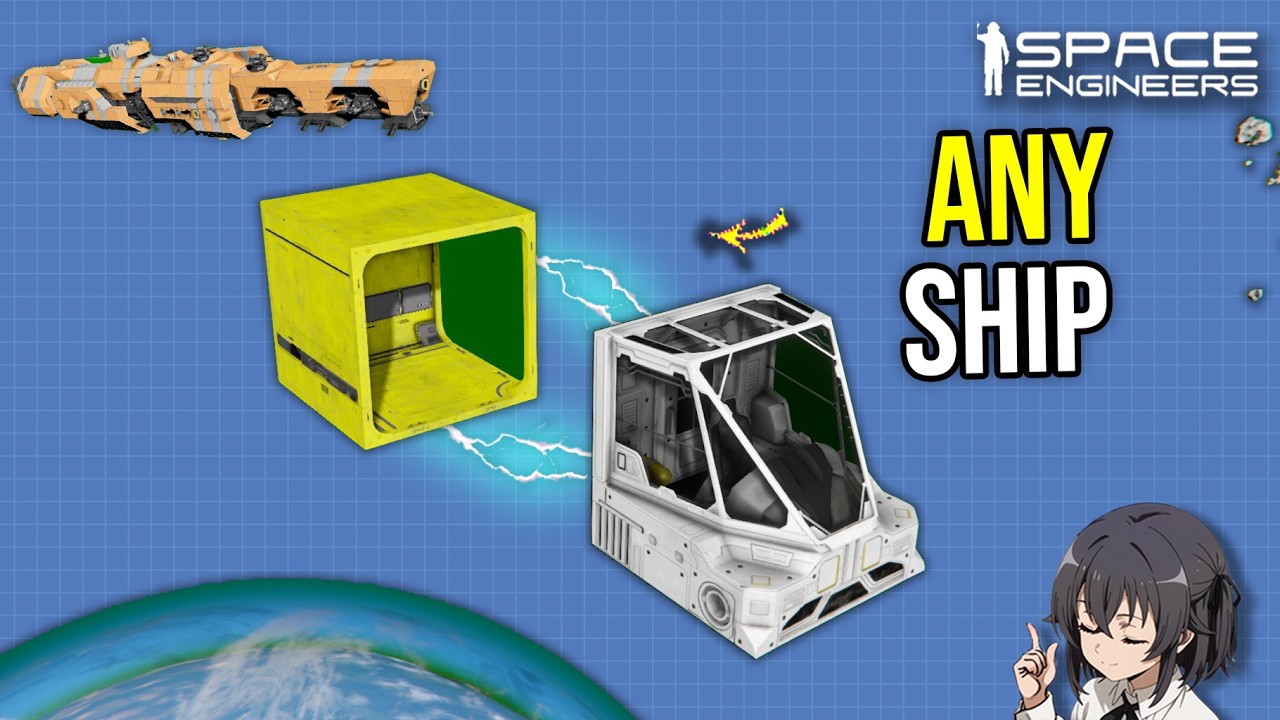 This Jerry Rig Lets Any Ship Have Dual Access Cockpit, Space Engineers