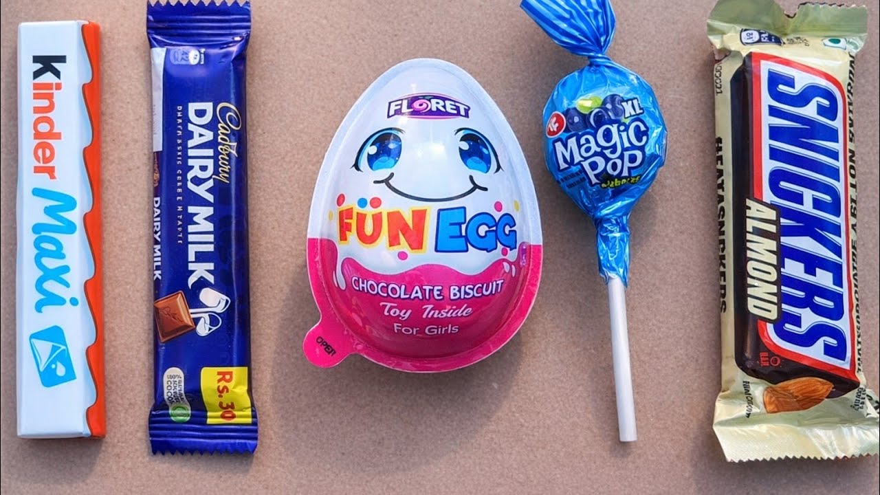 ASMR Most Popular Candys | Some lots of colorful rainbow lollipop | unwrapping chocolate eat 