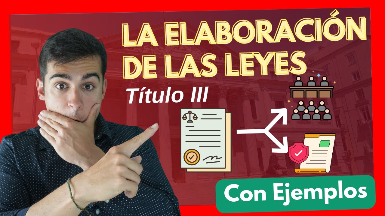🔴 La Elaboración de Leyes: Descubre todo el Título III de la CE【Fácil, con EJEMPLOS】