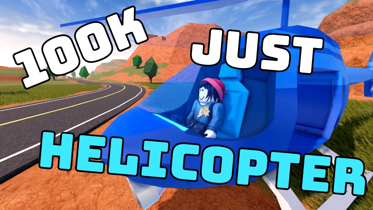 I tried to get 100k but I can only use the helicopter | roblox jailbreak