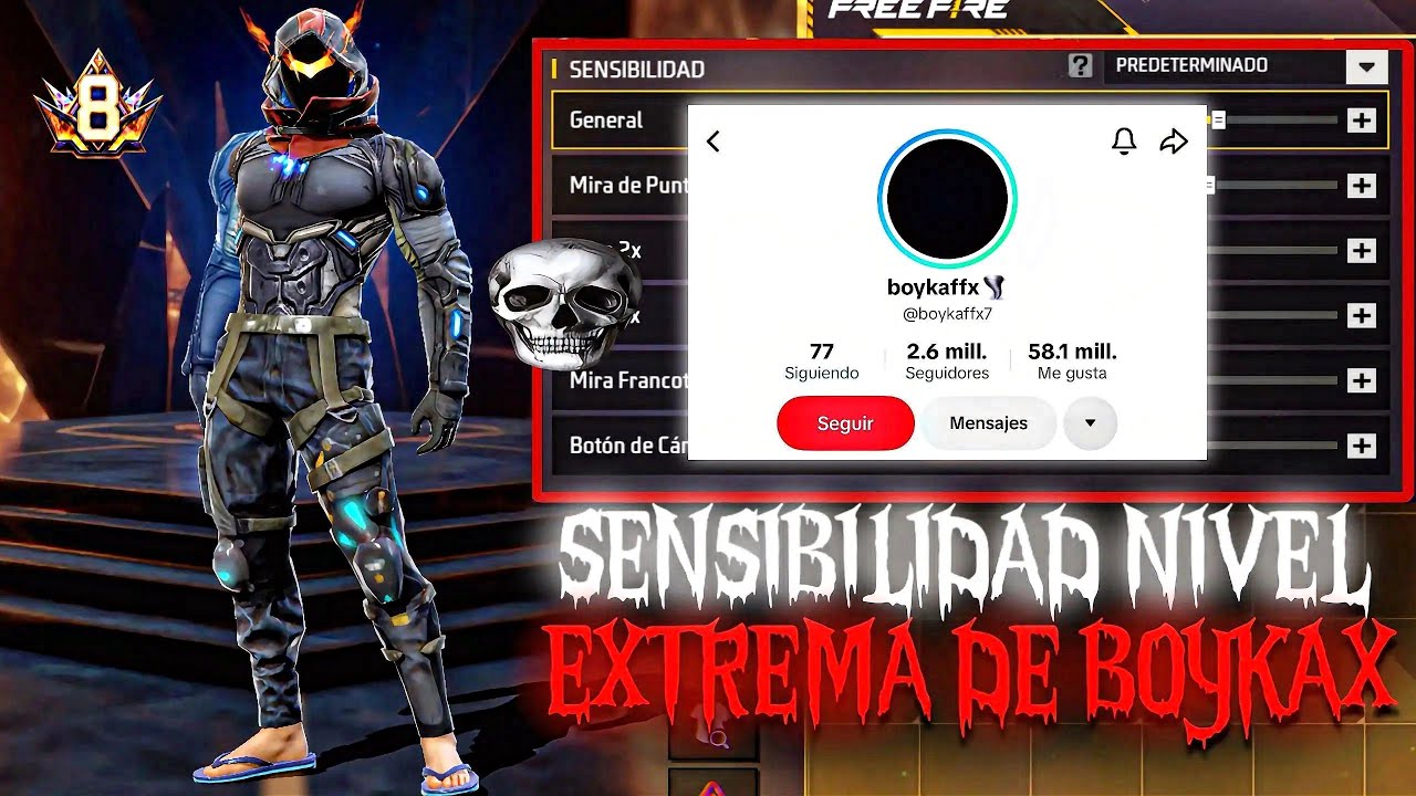 &iexcl;LA MEJOR SENSIBILIDAD 2026👺DE BOYKA PARA PEGAR TODO ROJO! EL MEJOR JUGADOR DE LATAM!