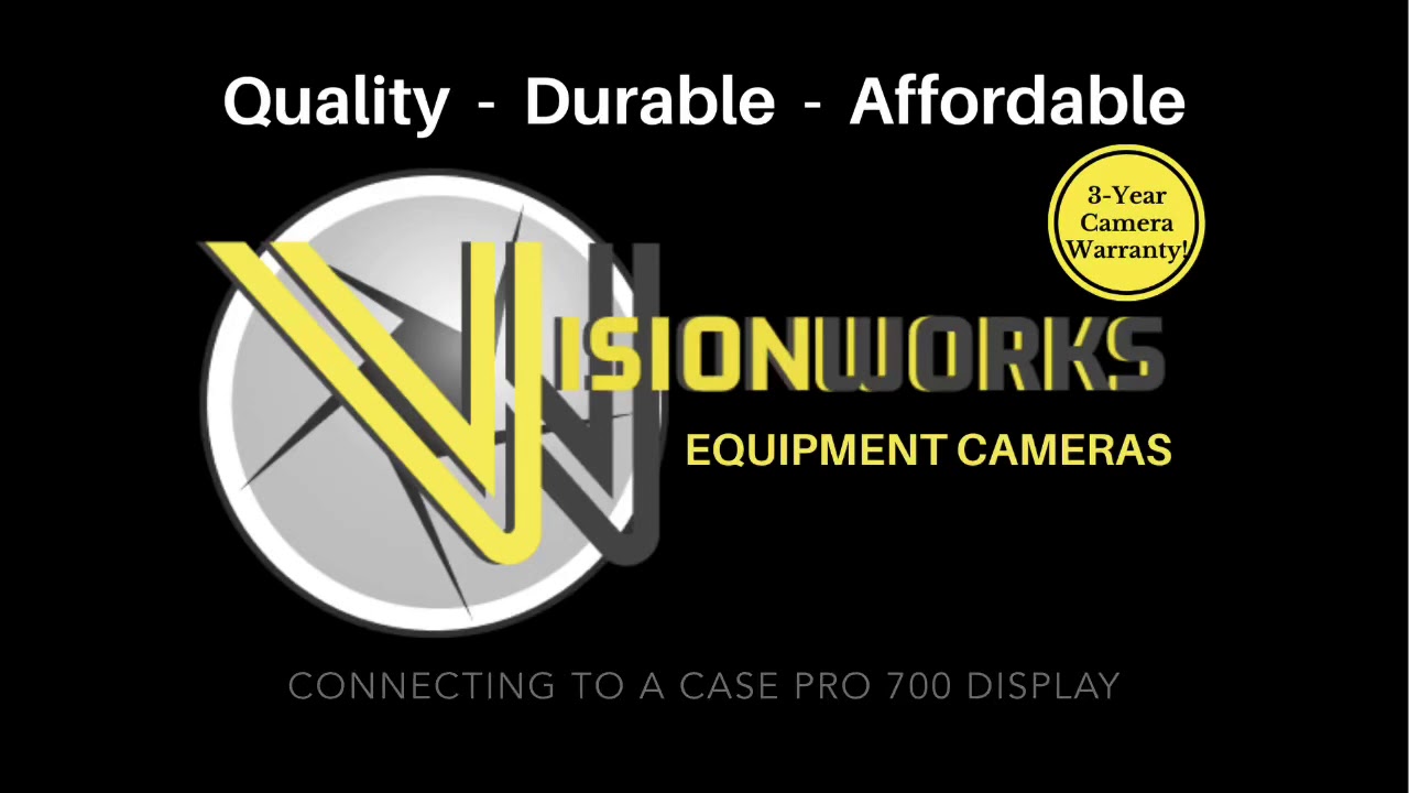 Connecting a Camera to a Case Pro700 monitor in a tractor