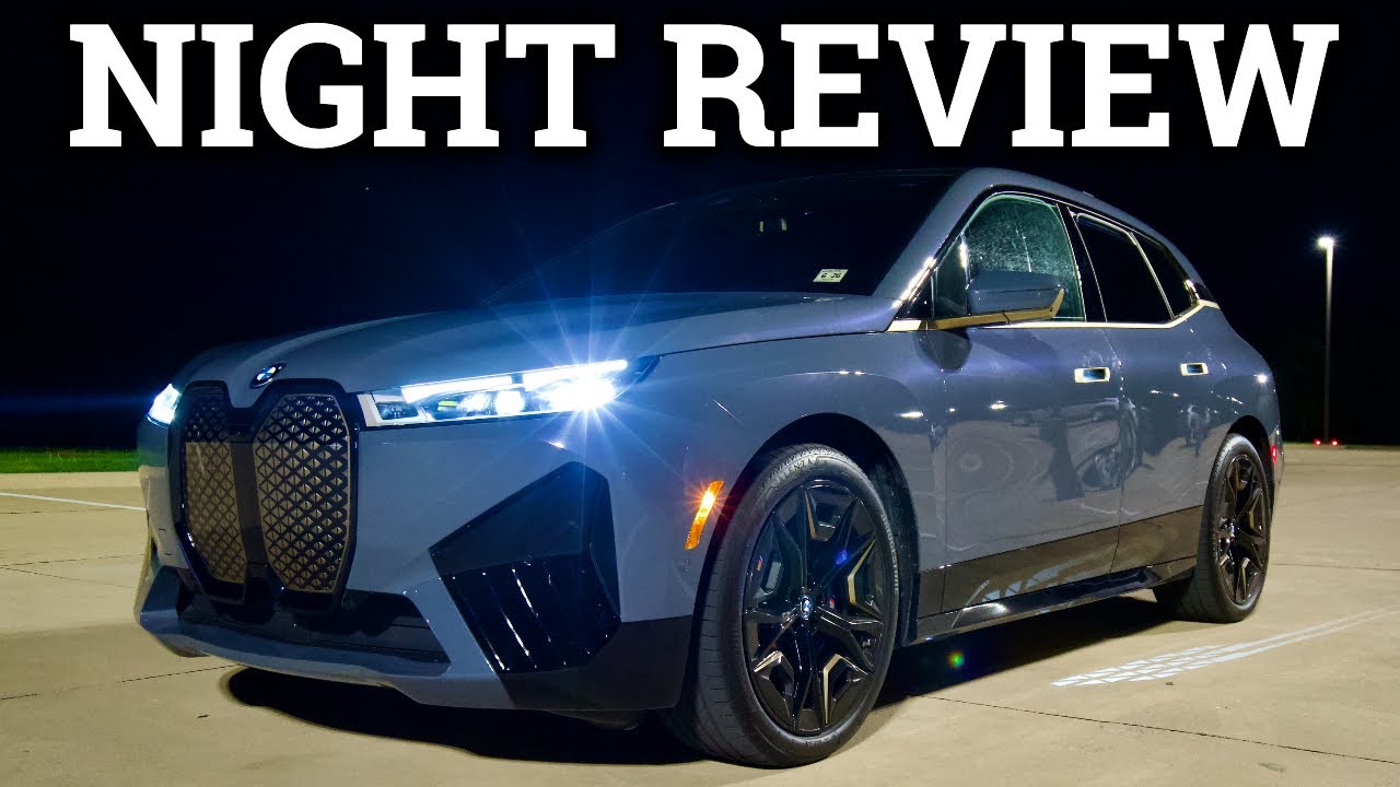 All-Electric 2023 BMW iX M60 Laser Lights, Ambient Lights, & Night Drive