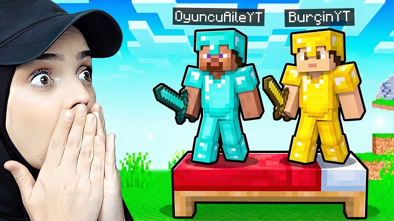 2 KİŞİ YATAK SAVAŞLARI! MİNECRAFT BEDWARS! 😱🛌