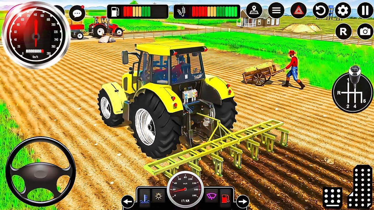 Tractor Driving Simulator Game - Farming Tractor Simulator - Android GamePlay