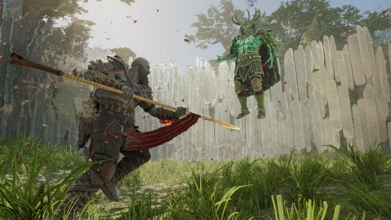 God of War Ragnarok — Чемпион Кратос против всех берсерков: ур. 1 Геймплей — GMGOW (PS5)