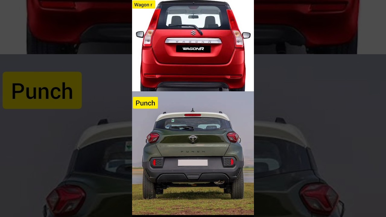 Maruti suzuki Wagon R v/s Tata Punch comparison #marutisuzuki #tatamotors #carlovers #wagonr #punch