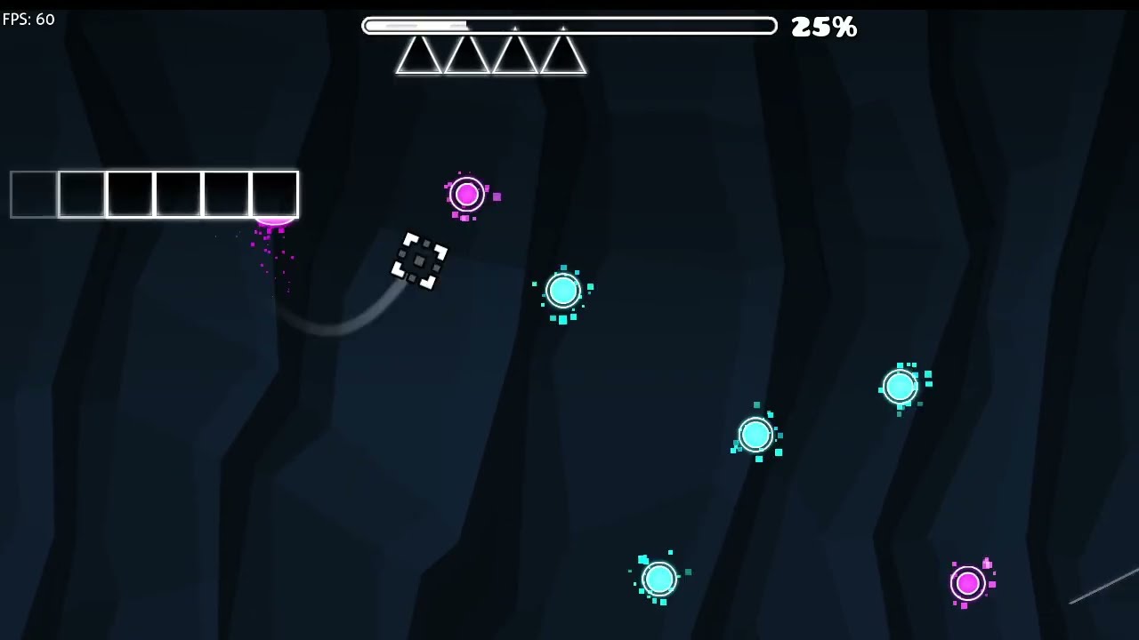 My geometry dash level (layout/not finished)