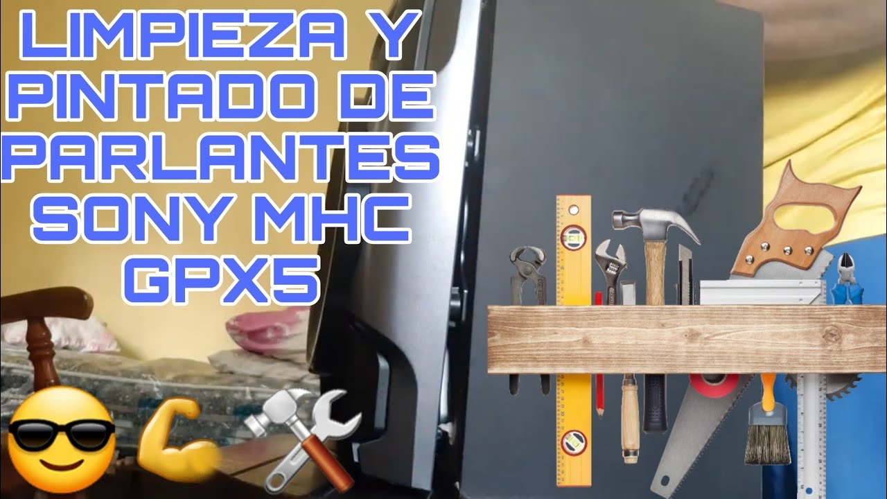 LIMPIEZA Y PINTADO DE PARLANTES SONY MHC - GPX5