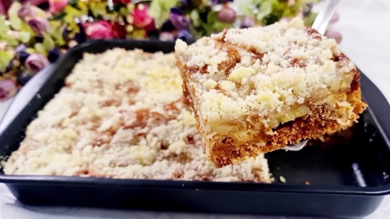 Немецкий банановый пирог с карамелью! Идеальное и простое сочетание!