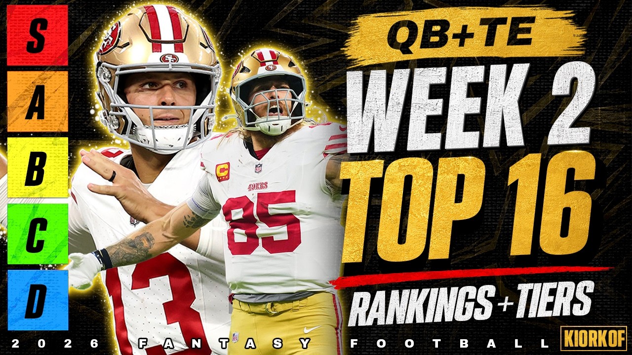 Рейтинг и уровни TE и QB на 2-ю неделю &mdash; Fantasy Football 2026
