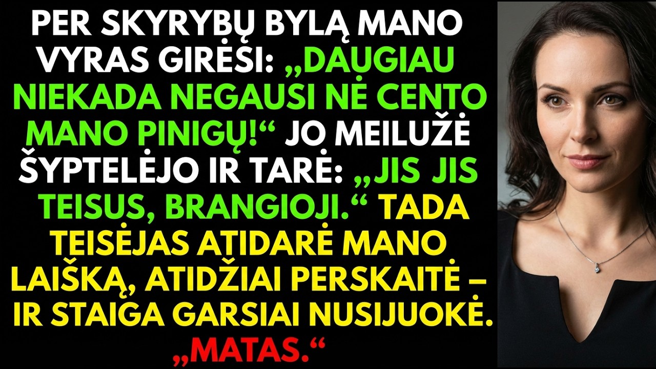 „Negausi nė cento“, gyrėsi vyras—teisėjas tarė „Šachas ir matas“
