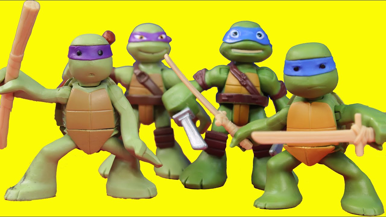 Teenage Mutant Ninja Turtles Leo Donnie Replica Robot Battle Shredder Krang
