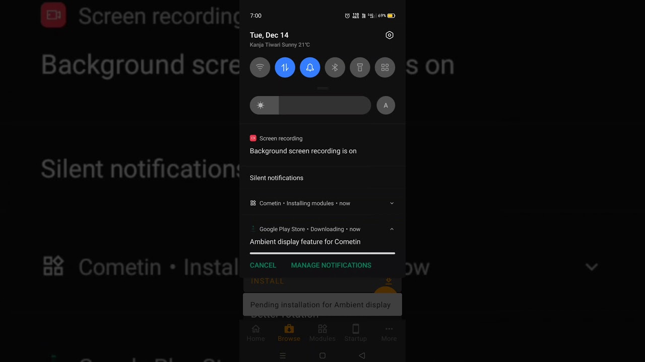 Cometin App Download Ambient Display, Darker Brightness, etc. #top #cometin #app