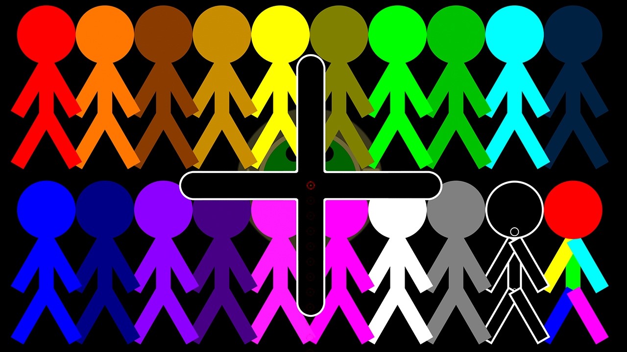 Stickman RTTB Run Race ASRM in Algodoo - Algicosathlon Day 705