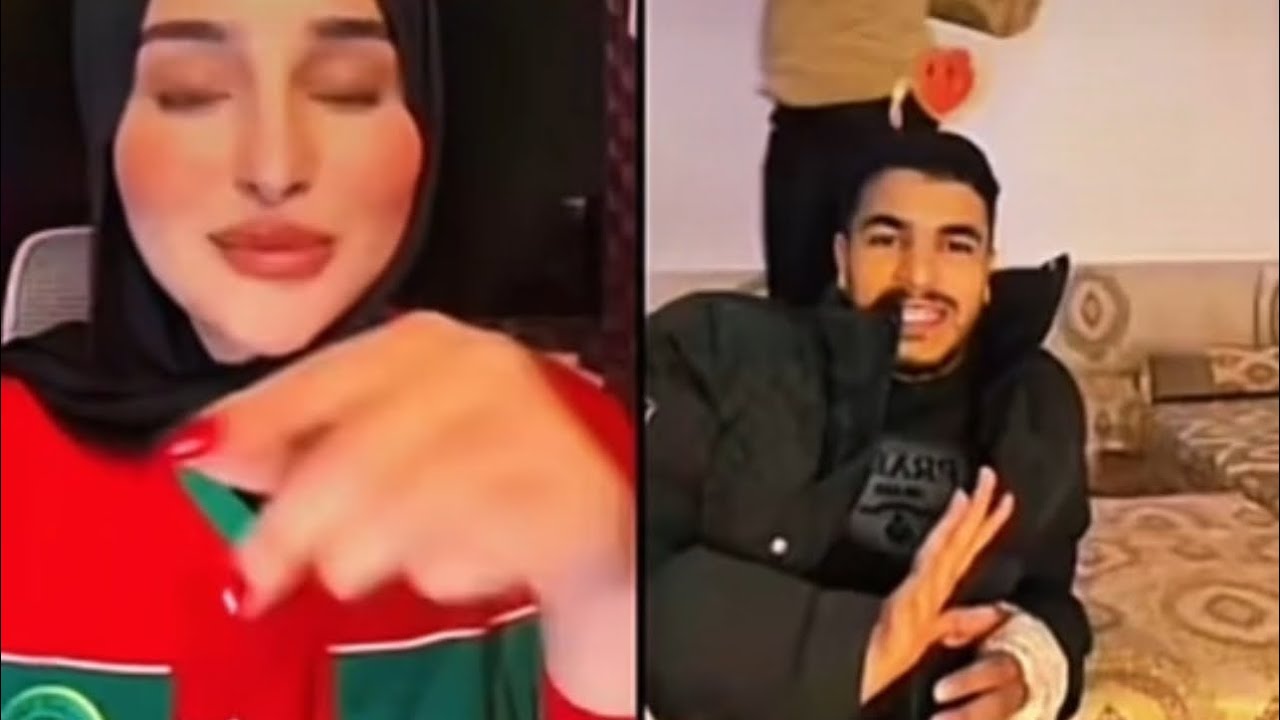 ضحى تشجع المغرب والكندر  يشجع في ضحى ههههه حب من طرف واحد ☝️🤣